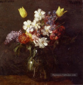 Fleurs5 peintre de fleurs Henri Fantin Latour Peinture à l'huile